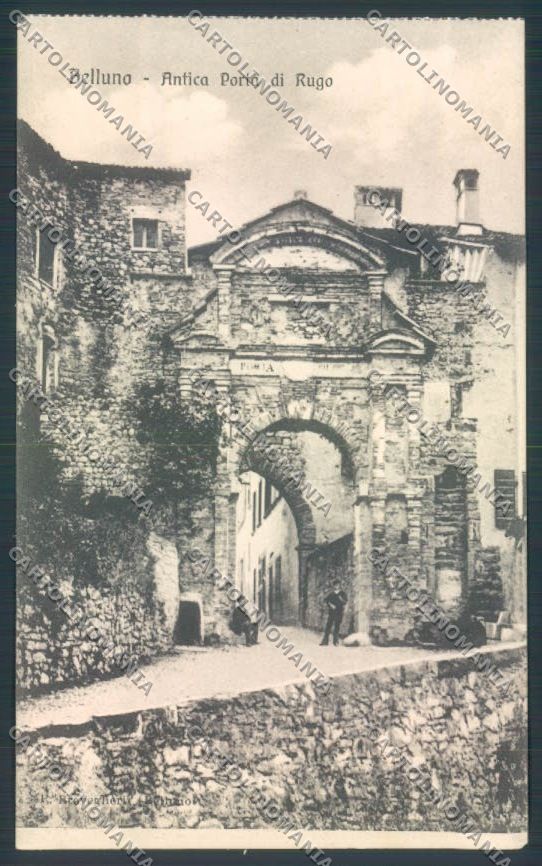 Belluno Città Porta Rugo cartolina LQ8885 – fronte
