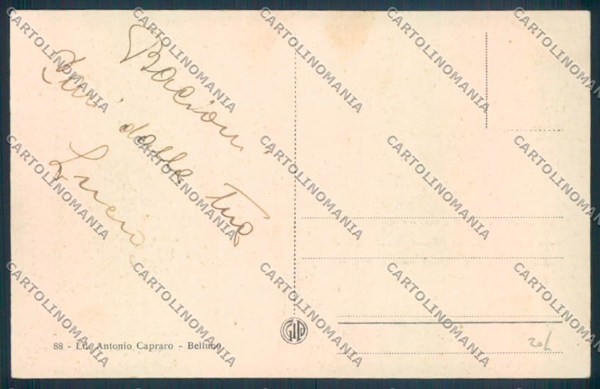 Belluno Città cartolina LQ8898 – retro