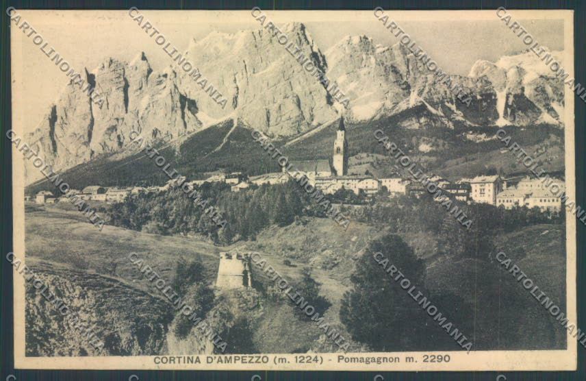 Belluno Cortina d'Ampezzo cartolina LQ8919 – fronte
