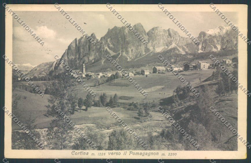 Belluno Cortina d'Ampezzo cartolina LQ8920 – fronte
