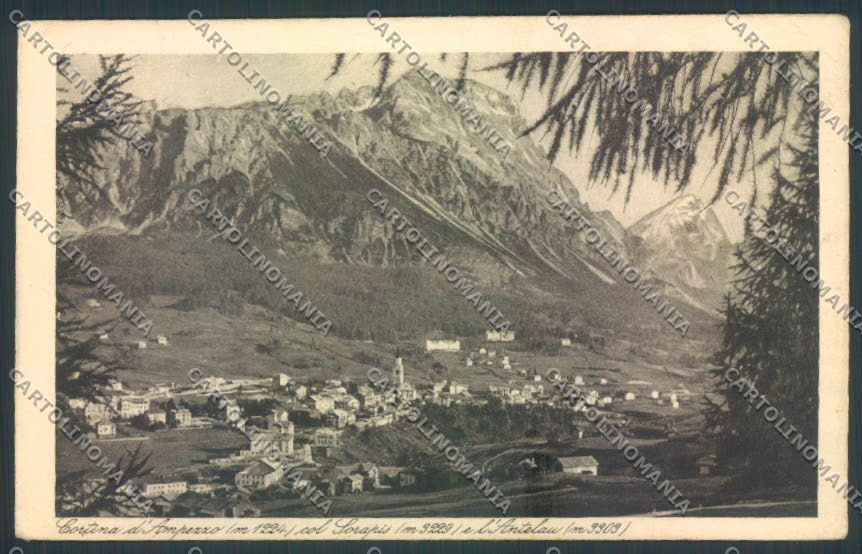 Belluno Cortina d'Ampezzo cartolina LQ8928 – fronte