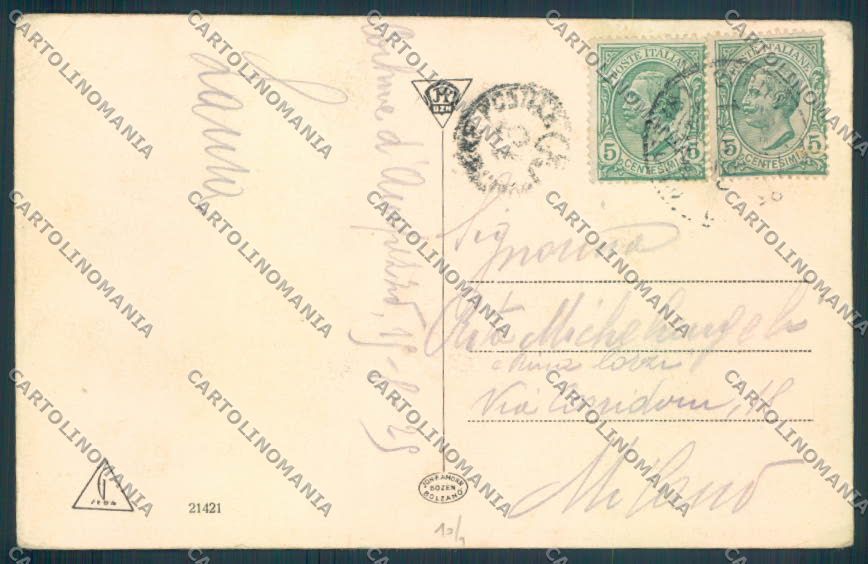 Belluno Cortina d'Ampezzo cartolina LQ8928 – retro