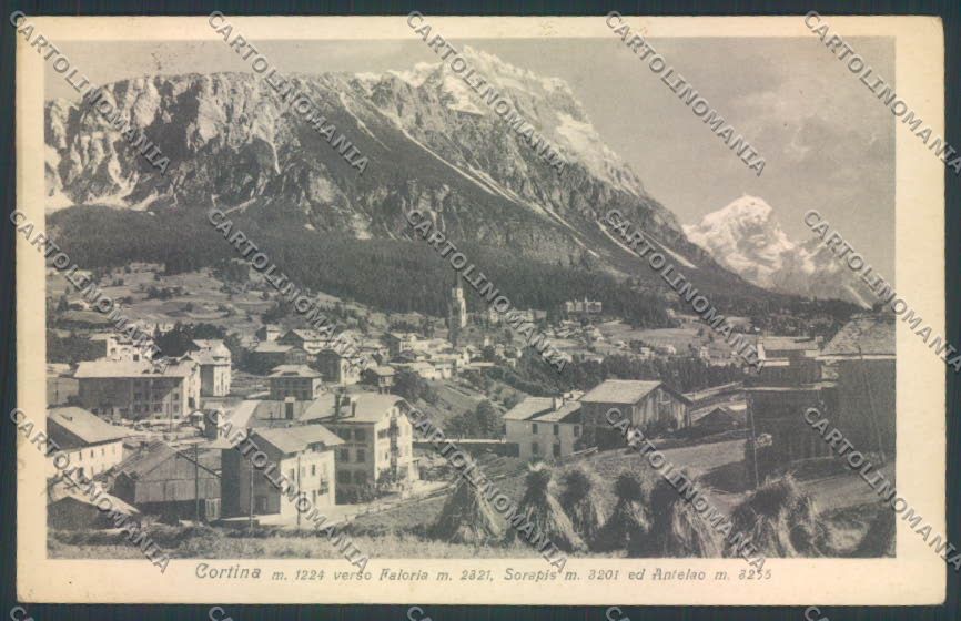 Belluno Cortina d'Ampezzo cartolina LQ8934 – fronte