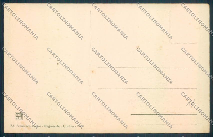 Belluno Cortina d'Ampezzo cartolina LQ8951 – retro