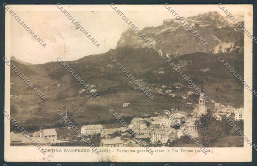 Belluno Cortina d'Ampezzo cartolina LQ8973 – fronte