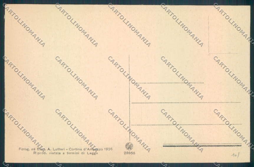 Belluno Cortina d'Ampezzo cartolina LQ8975 – retro