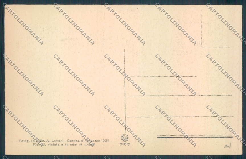 Belluno Cortina d'Ampezzo cartolina LQ8977 – retro
