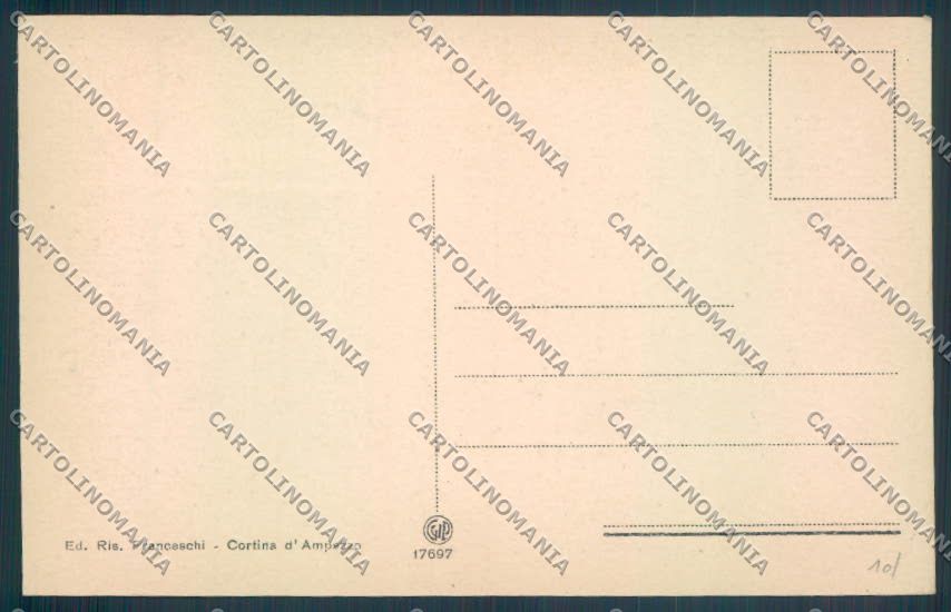 Belluno Cortina d'Ampezzo cartolina LQ8980 – retro