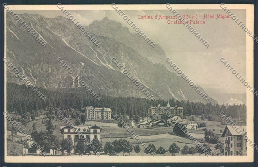Belluno Cortina d'Ampezzo cartolina LQ8988 – fronte