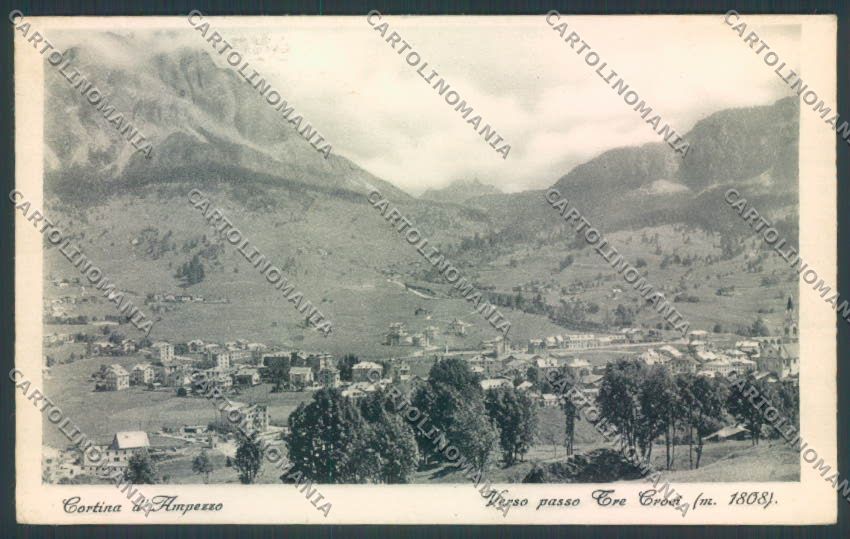 Belluno Cortina d'Ampezzo cartolina LQ8989 – fronte