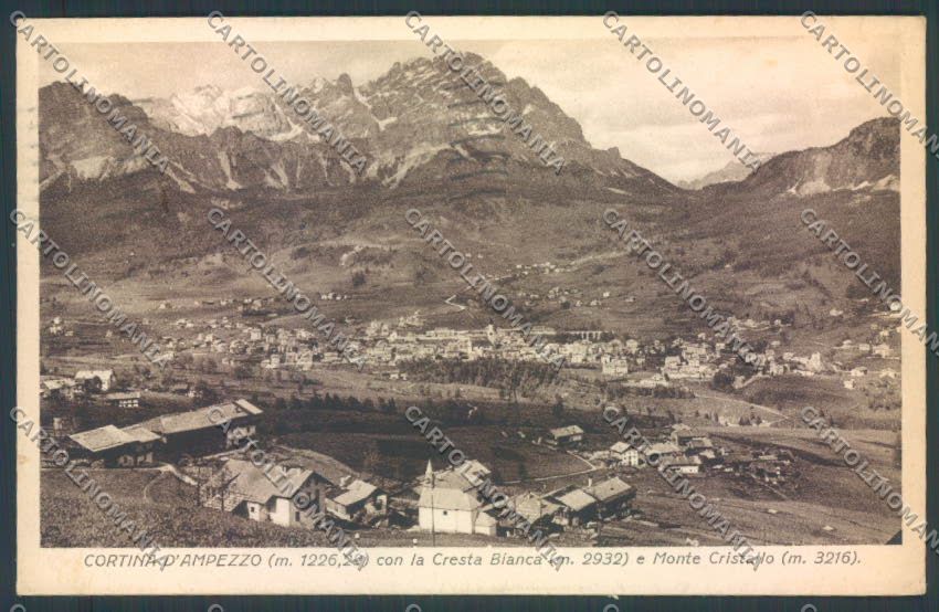 Belluno Cortina d'Ampezzo cartolina LQ8997 – fronte