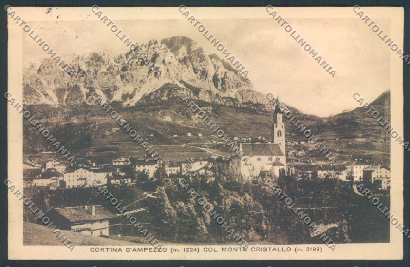 Belluno Cortina d'Ampezzo cartolina LQ9001 – fronte