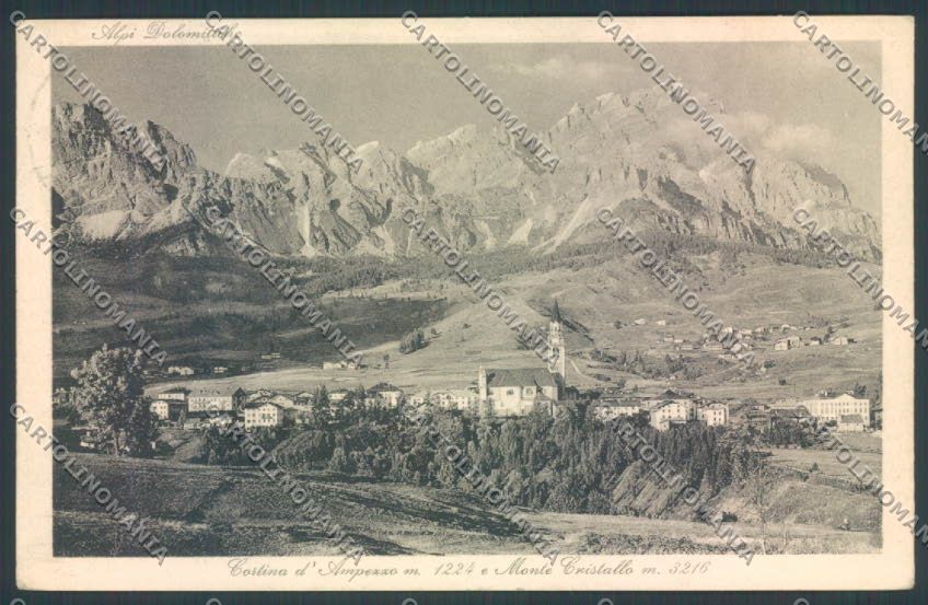 Belluno Cortina d'Ampezzo cartolina LQ9002 – fronte