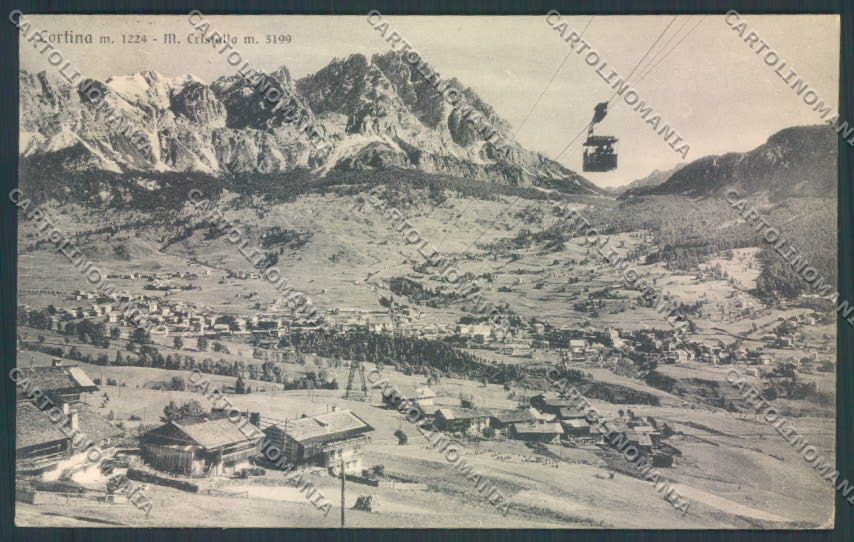 Belluno Cortina d'Ampezzo Funivia cartolina LQ9005 – fronte