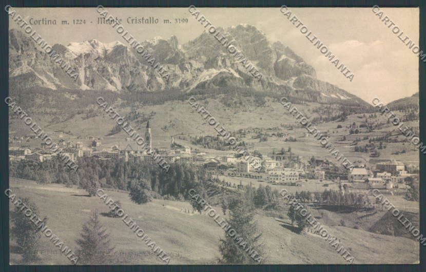 Belluno Cortina d'Ampezzo cartolina LQ9007 – fronte