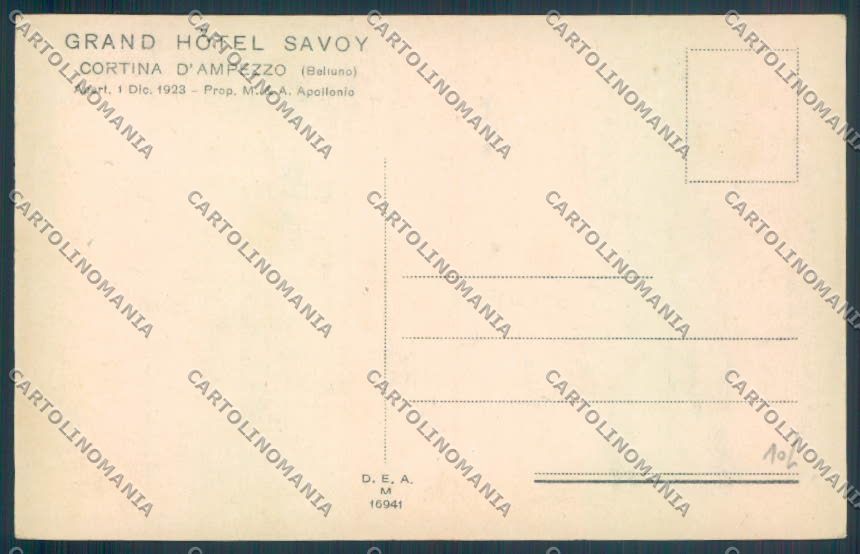 Belluno Cortina d'Ampezzo cartolina LQ9014 – retro