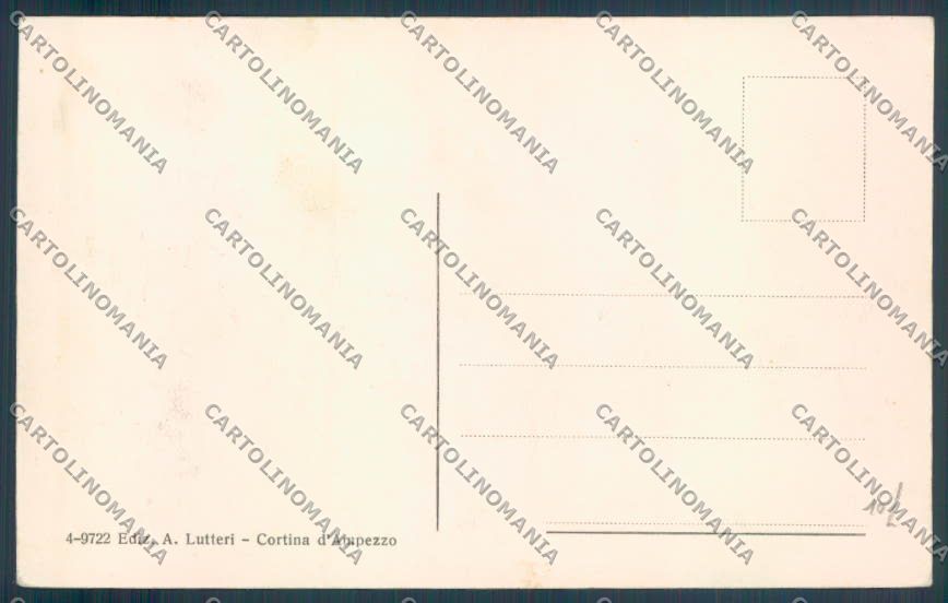 Belluno Cortina d'Ampezzo cartolina LQ9024 – retro