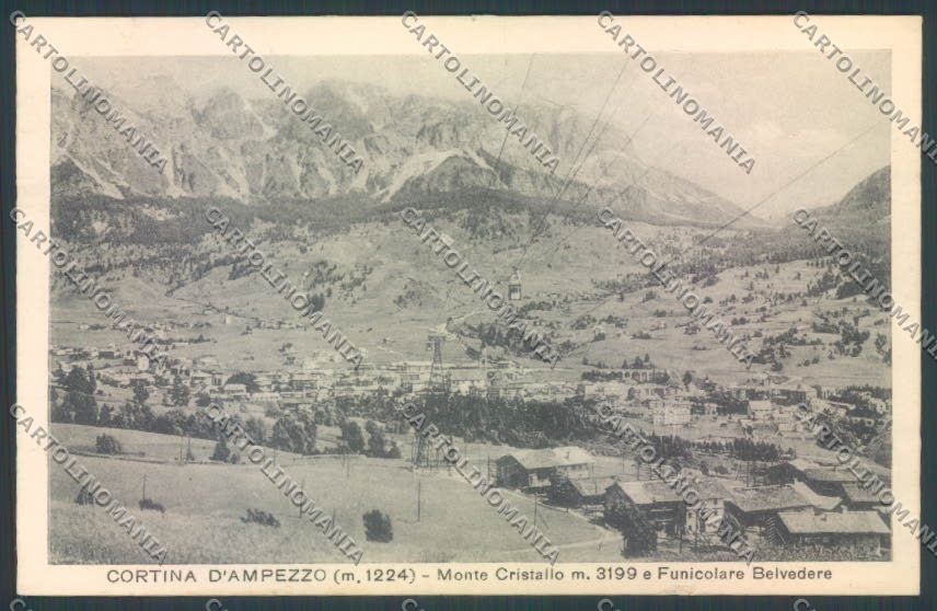 Belluno Cortina d'Ampezzo FORO cartolina LQ9039 – fronte