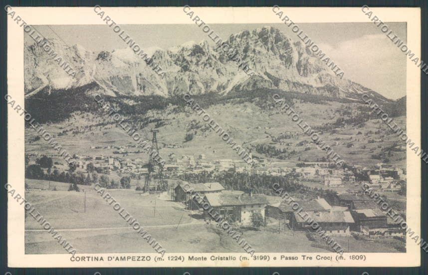 Belluno Cortina d'Ampezzo cartolina LQ9040 – fronte