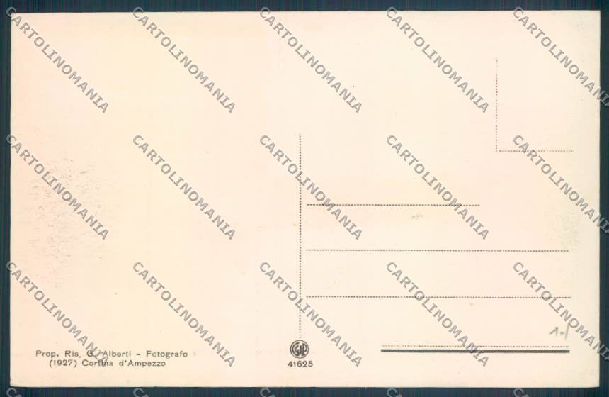 Belluno Cortina d'Ampezzo cartolina LQ9040 – retro