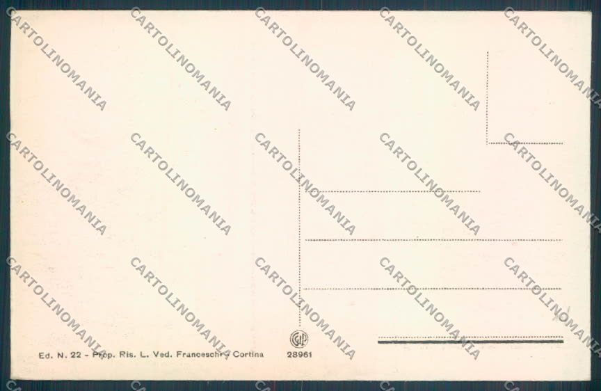 Belluno Cortina d'Ampezzo cartolina LQ9042 – retro