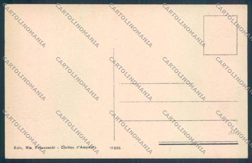 Belluno Cortina d'Ampezzo cartolina LQ9046 – retro