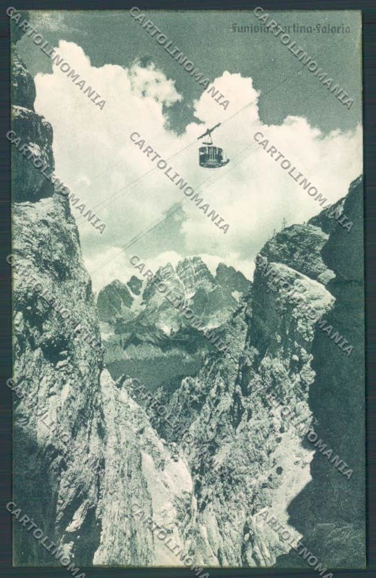 Belluno Cortina d'Ampezzo Funivia cartolina LQ9051 – fronte