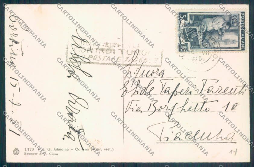 Belluno Cortina d'Ampezzo cartolina LQ9059 – retro