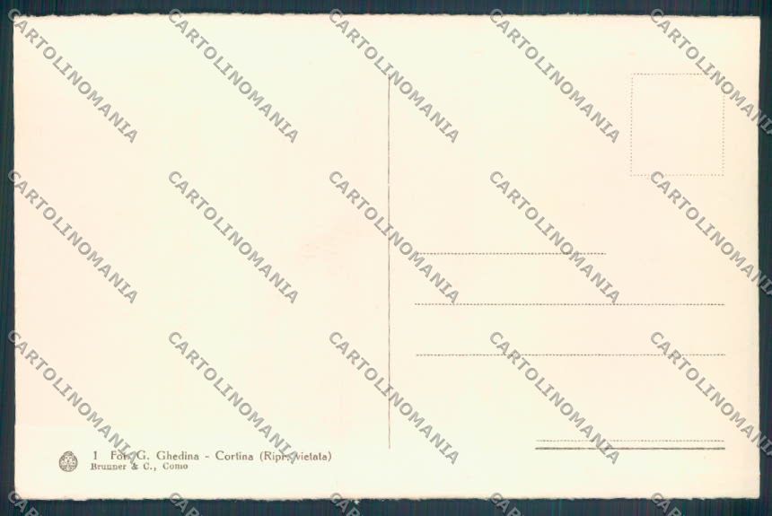 Belluno Cortina d'Ampezzo cartolina LQ9070 – retro