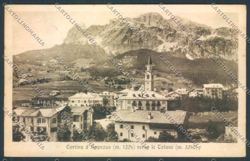 Belluno Cortina d'Ampezzo cartolina LQ9079 – fronte