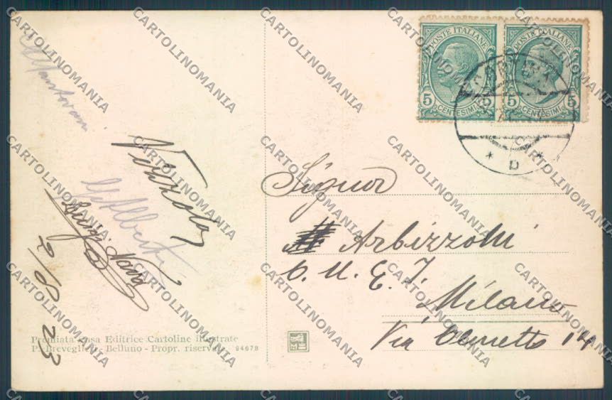 Belluno Cortina d'Ampezzo cartolina LQ9079 – retro