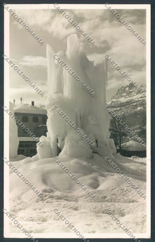 Belluno Cortina d'Ampezzo Nevicata Foto cartolina LQ9139 – fronte