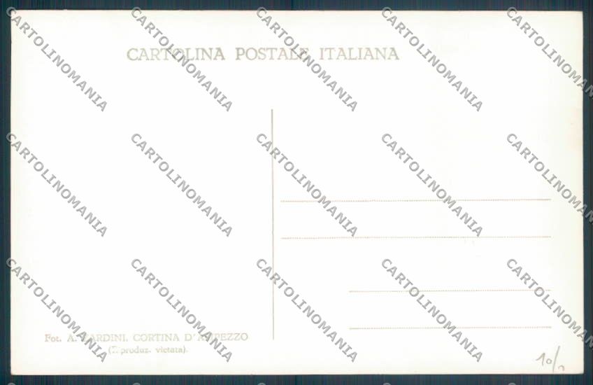 Belluno Cortina d'Ampezzo Nevicata Foto cartolina LQ9139 – retro