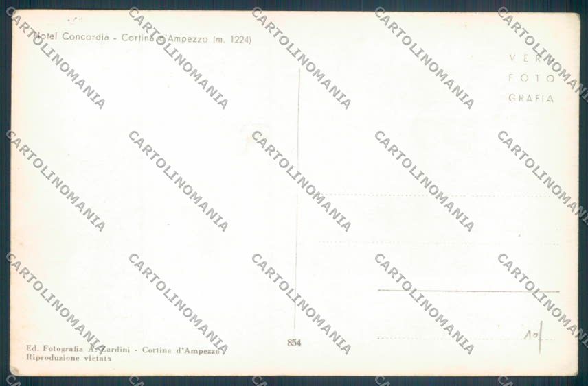 Belluno Cortina d'Ampezzo Foto cartolina LQ9140 – retro