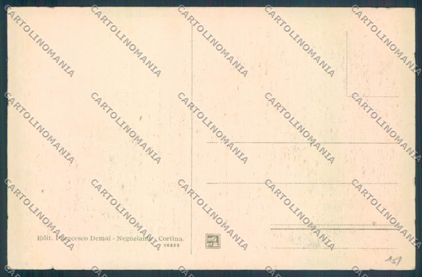 Belluno Cortina d'Ampezzo cartolina LQ9151 – retro