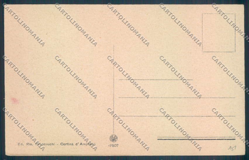 Belluno Cortina d'Ampezzo cartolina LQ9152 – retro