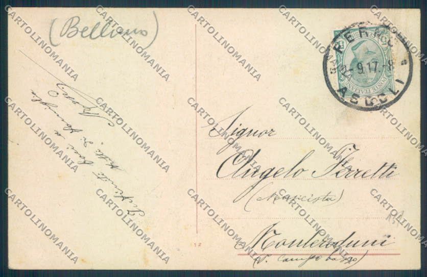 Belluno Cortina d'Ampezzo cartolina LQ9153 – retro