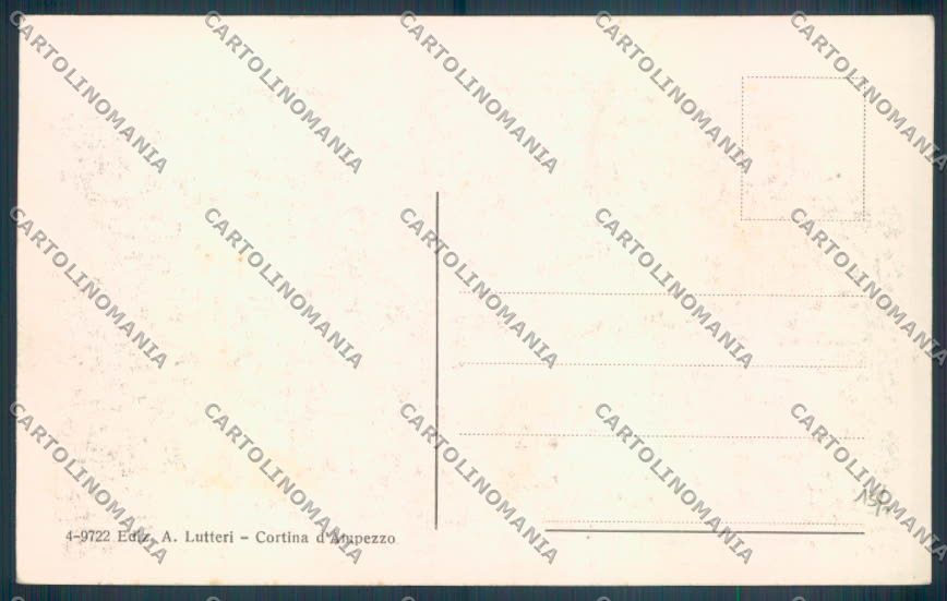 Belluno Cortina d'Ampezzo cartolina LQ9157 – retro