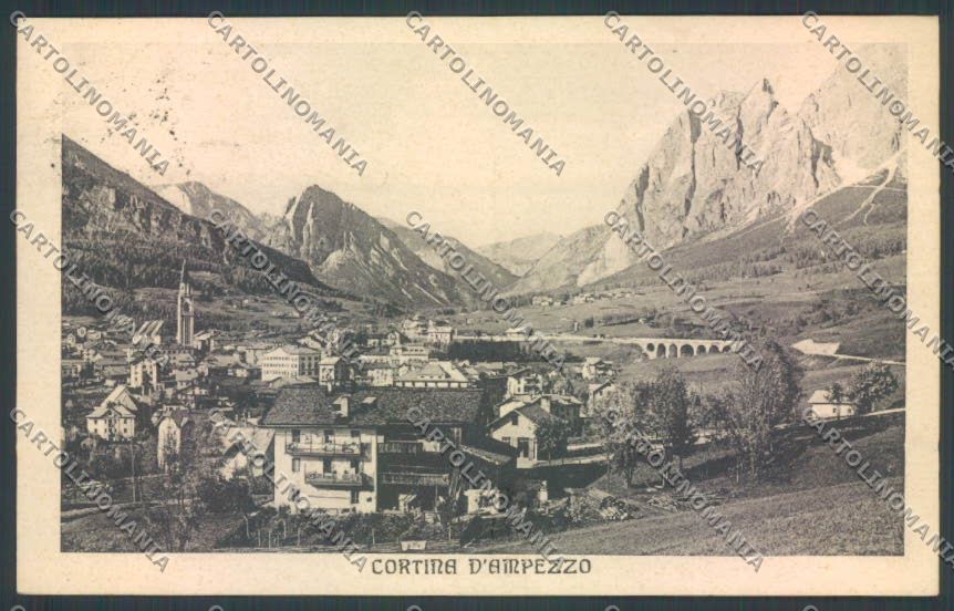 Belluno Cortina d'Ampezzo SCOLLATA cartolina LQ9172 – fronte