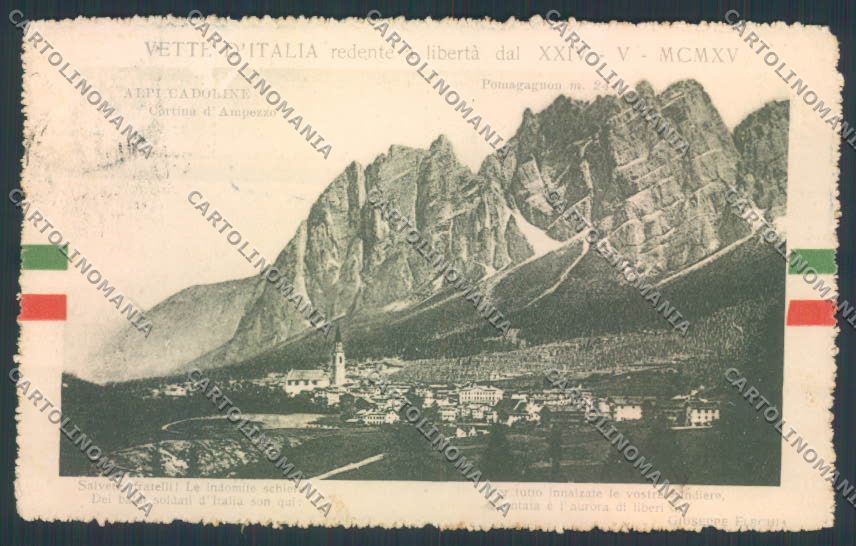 Belluno Cortina d'Ampezzo cartolina LQ9202 – fronte