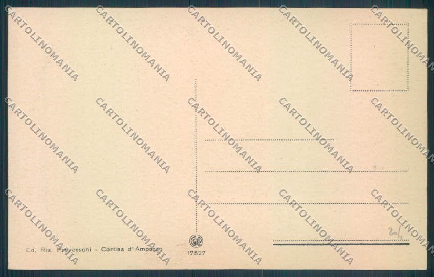 Belluno Cortina d'Ampezzo cartolina LQ9205 – retro