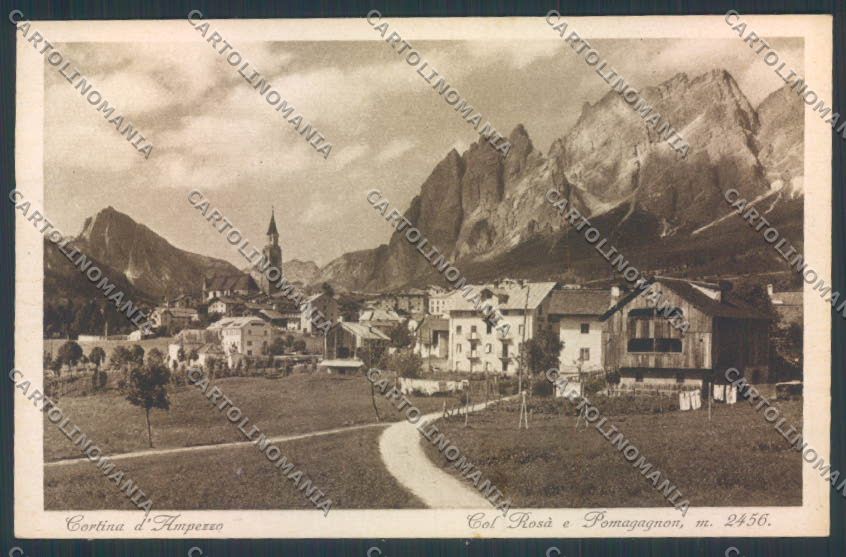Belluno Cortina d'Ampezzo ABRASA cartolina LQ9218 – fronte