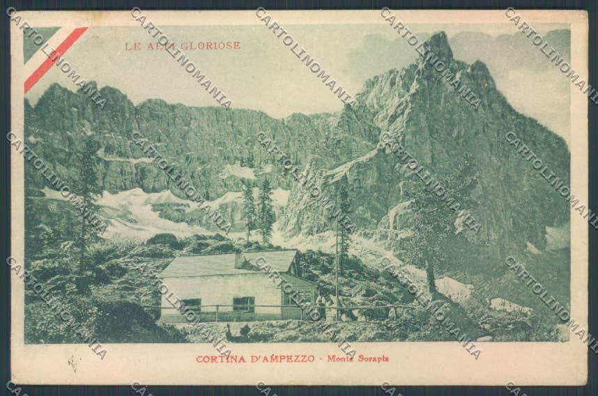 Belluno Cortina d'Ampezzo Rifugio cartolina LQ9222 – fronte