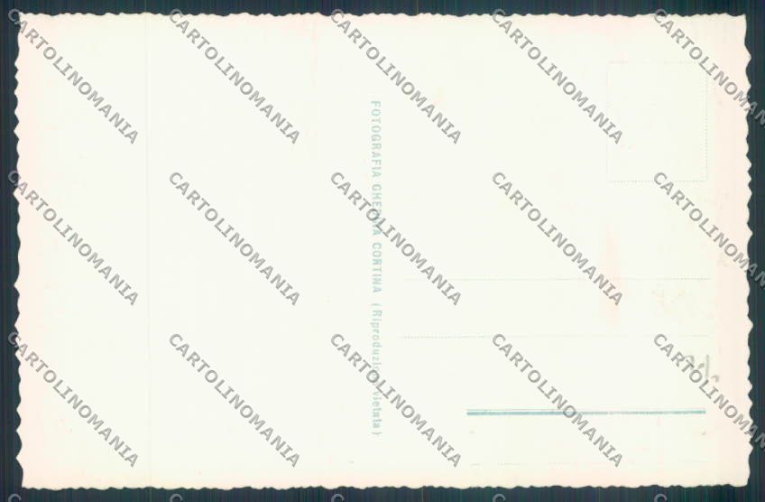 Belluno Cortina d'Ampezzo Funivia Foto cartolina LQ9225 – retro