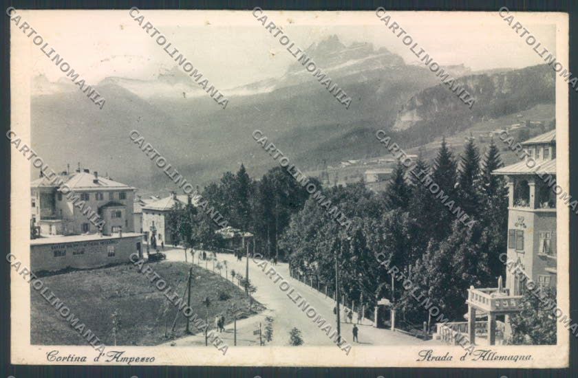 Belluno Cortina d'Ampezzo PIEGHE FORI cartolina LQ9228 – fronte