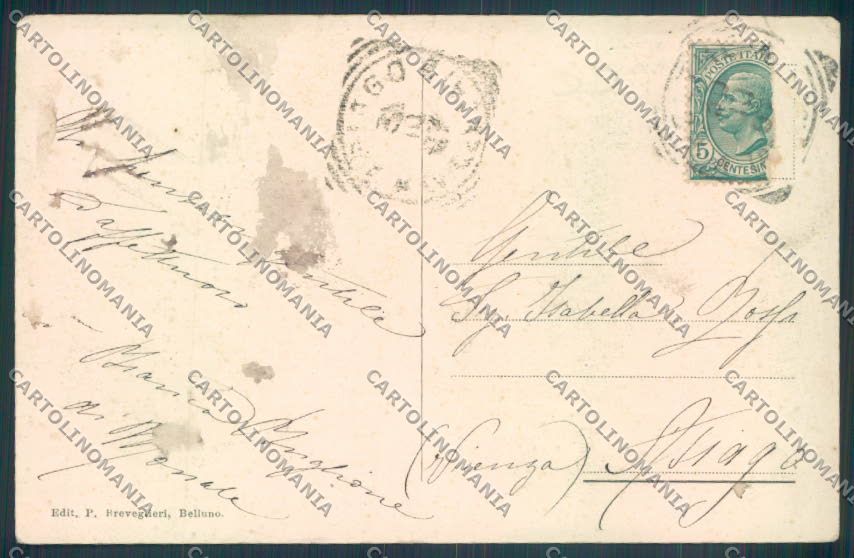 Belluno Feltre cartolina LQ9263 – retro
