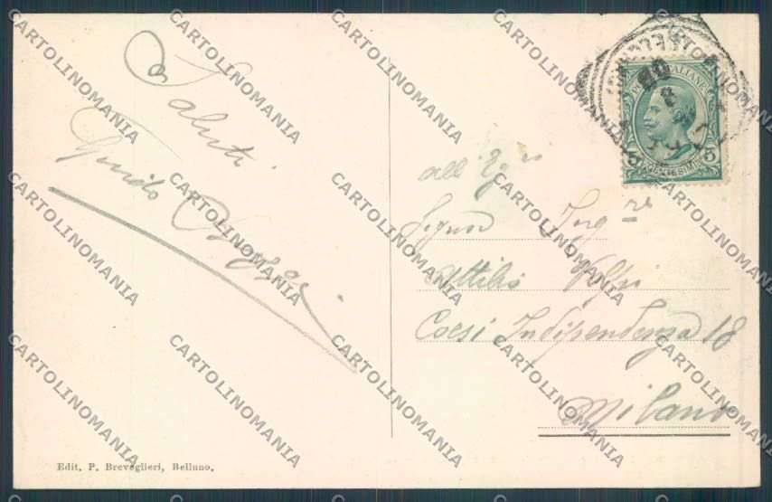 Belluno Feltre cartolina LQ9269 – retro