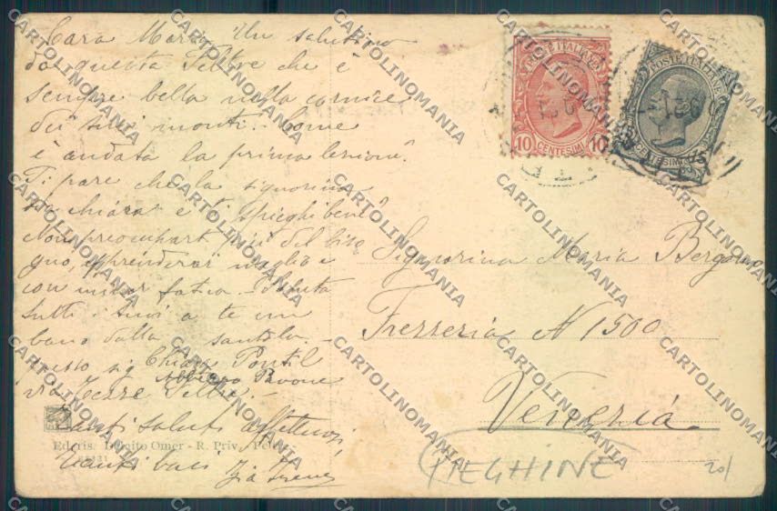 Belluno Feltre PIEGHINE cartolina LQ9277 – retro