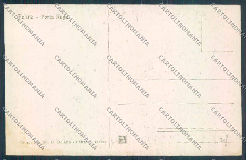 Belluno Feltre Porta Ruga cartolina LQ9280 – retro