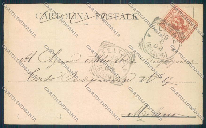 Belluno Feltre cartolina LQ9286 – retro
